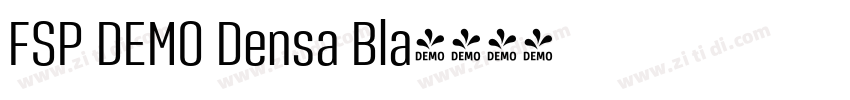 FSP DEMO Densa Bla字体转换 FSP DEMO Densa Bla字体转换